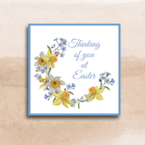 Easter Cards Floral Crescent - Pack of 6